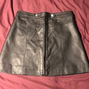 Leather skirt